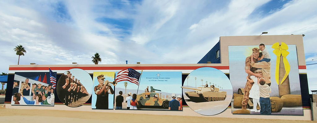 Mural 5 Desert Storm repainted 2021
